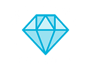 Gemstone Gymnastics Logo White Texts